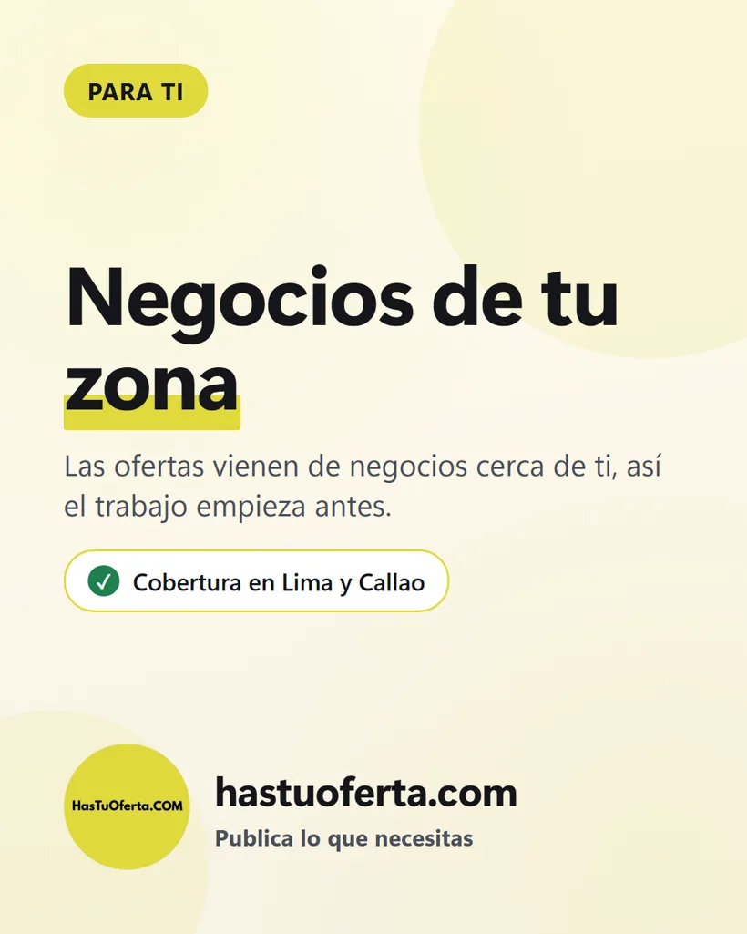 Pieza 1 de la campaña de Has Tu Oferta